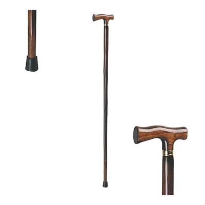 kifutott - Fa sétabot T-markolattal