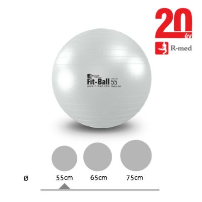 Fit-Ball gimnasztikai labda, gyöngyházszínű