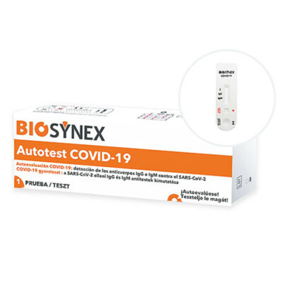 BioSynex otthoni öntesztelésre alkalmas COVID-19 antitest gyortest